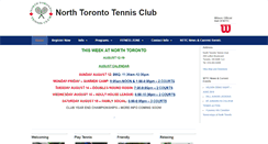 Desktop Screenshot of northtorontotennis.com