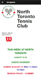 Mobile Screenshot of northtorontotennis.com